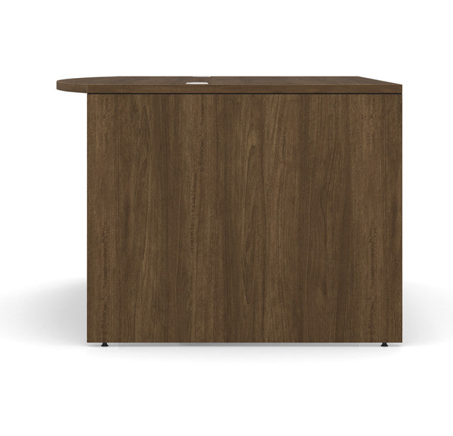 OfficeSource OS Laminate Collection Bow Front Desk Shell