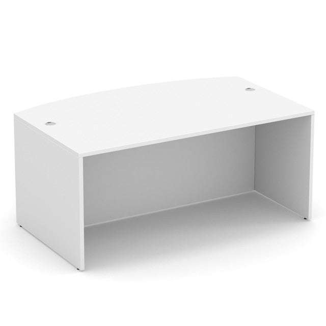 OfficeSource OS Laminate Collection Bow Front Desk Shell