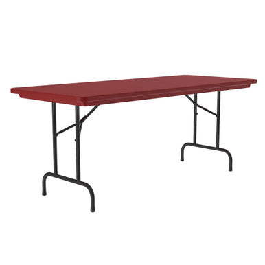 OfficeSource | Colorful Blow Mold Folding Tables | Adjustable Height Blow Mold Table