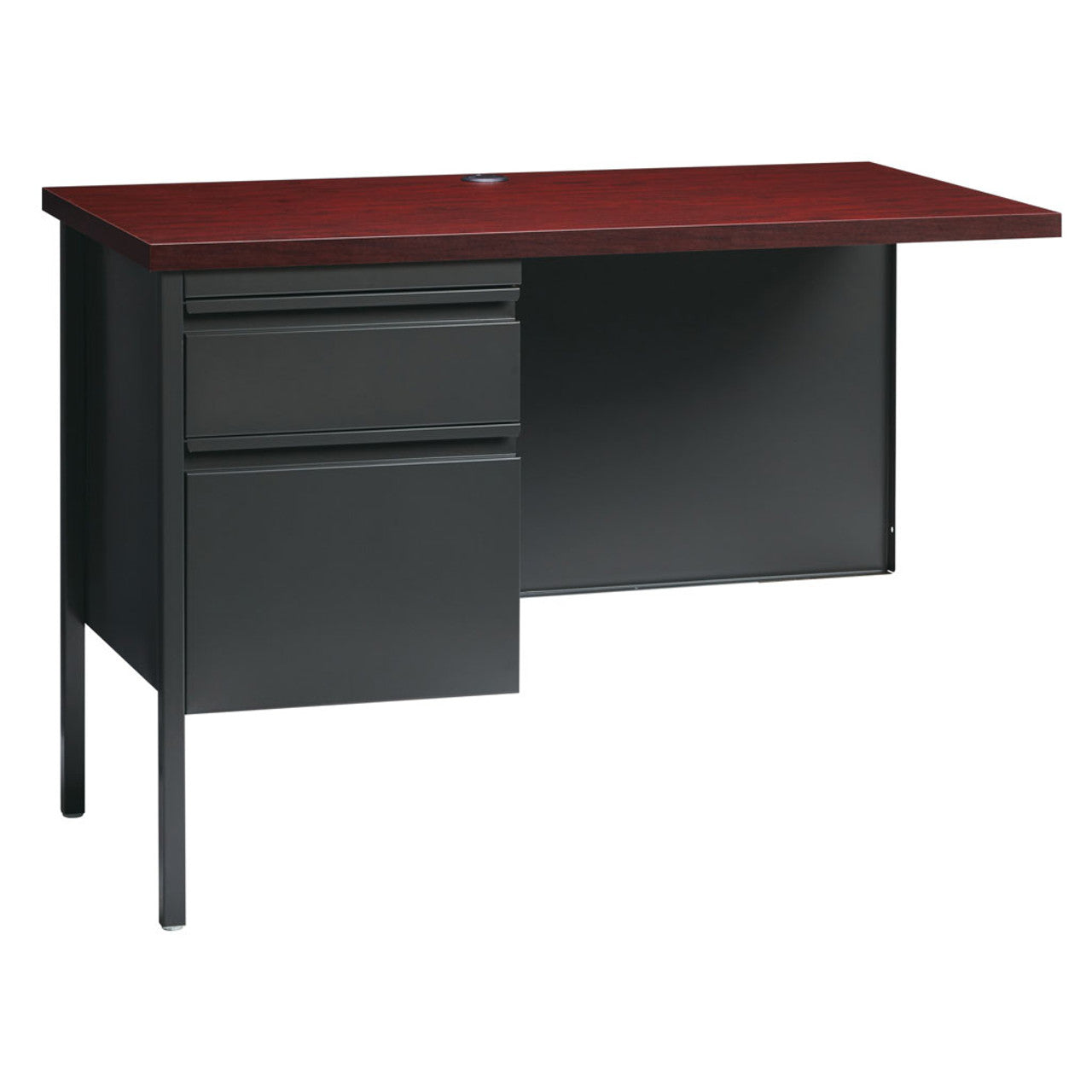 OfficeSource Raleigh Collection Left Hand, Single Pedestal Return - 42''W x 24''D