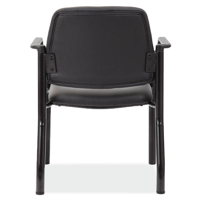 OfficeSource | Big & Tall | Guest Chair with Arms and Black Frame