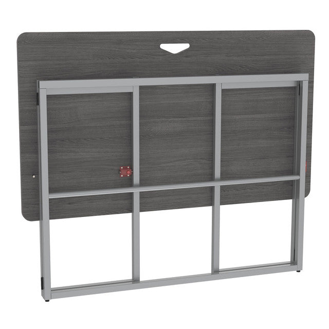 OfficeSource | Any Space WFH | Folding Desk with Silver Frame