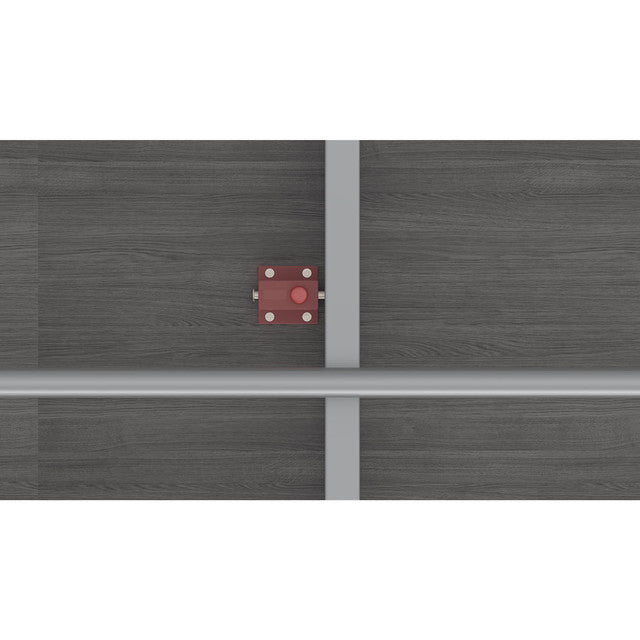 OfficeSource | Any Space WFH | Folding Desk with Silver Frame
