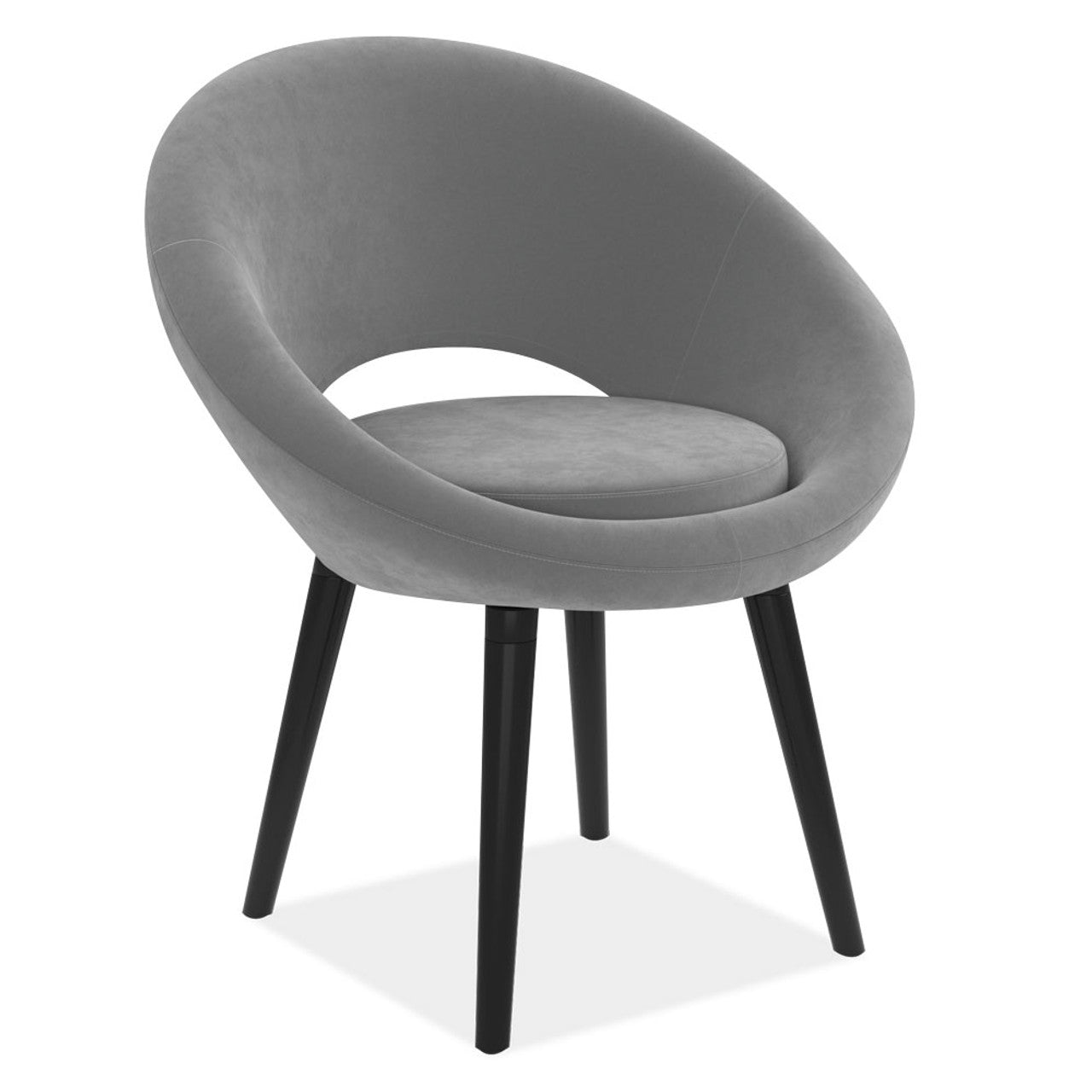 OfficeSource | Scoop | Mid-Century Modern Chair with Wood Leg Base