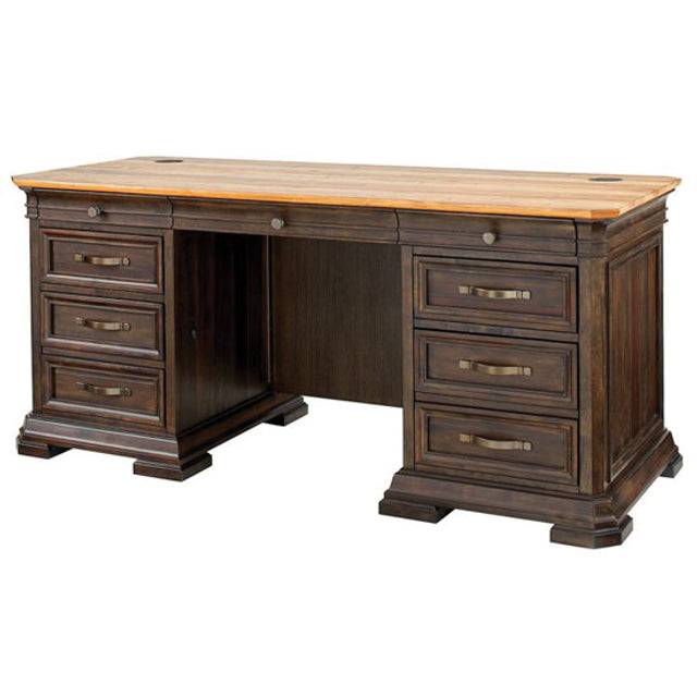 OfficeSource Westwood Collection Double Pedestal Desk