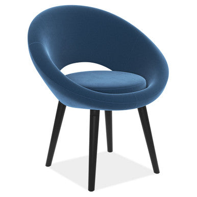 OfficeSource | Scoop | Mid-Century Modern Chair with Wood Leg Base