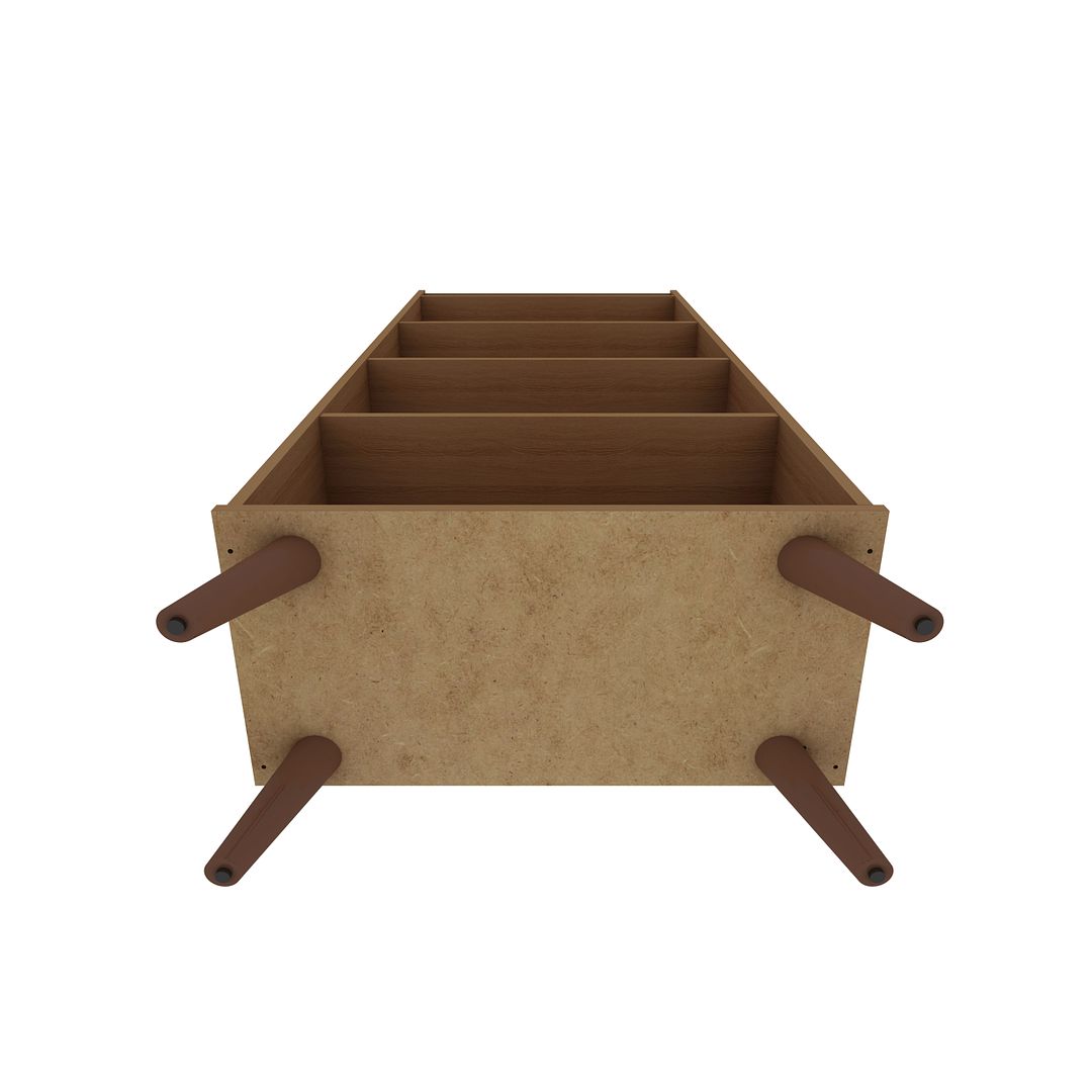 Manhattan Comfort Hampton 4-Tier Bookcase