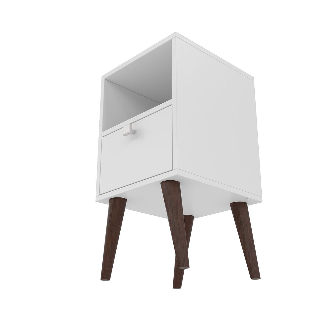 Manhattan Comfort Abisko Side Table White
