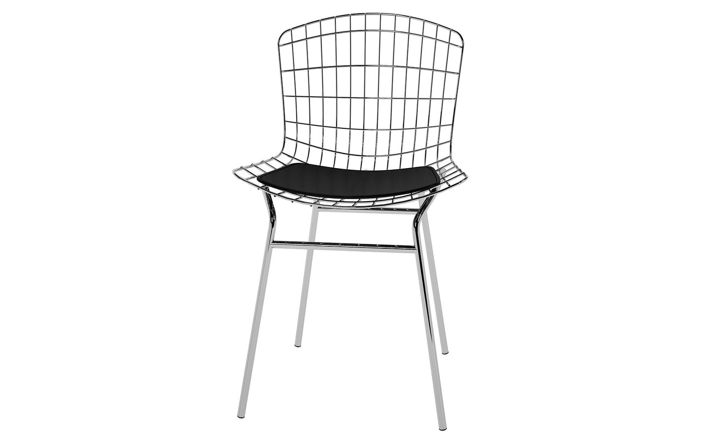 Manhattan Comfort 2-Piece Madeline Metal Chair with Seat Cushion
