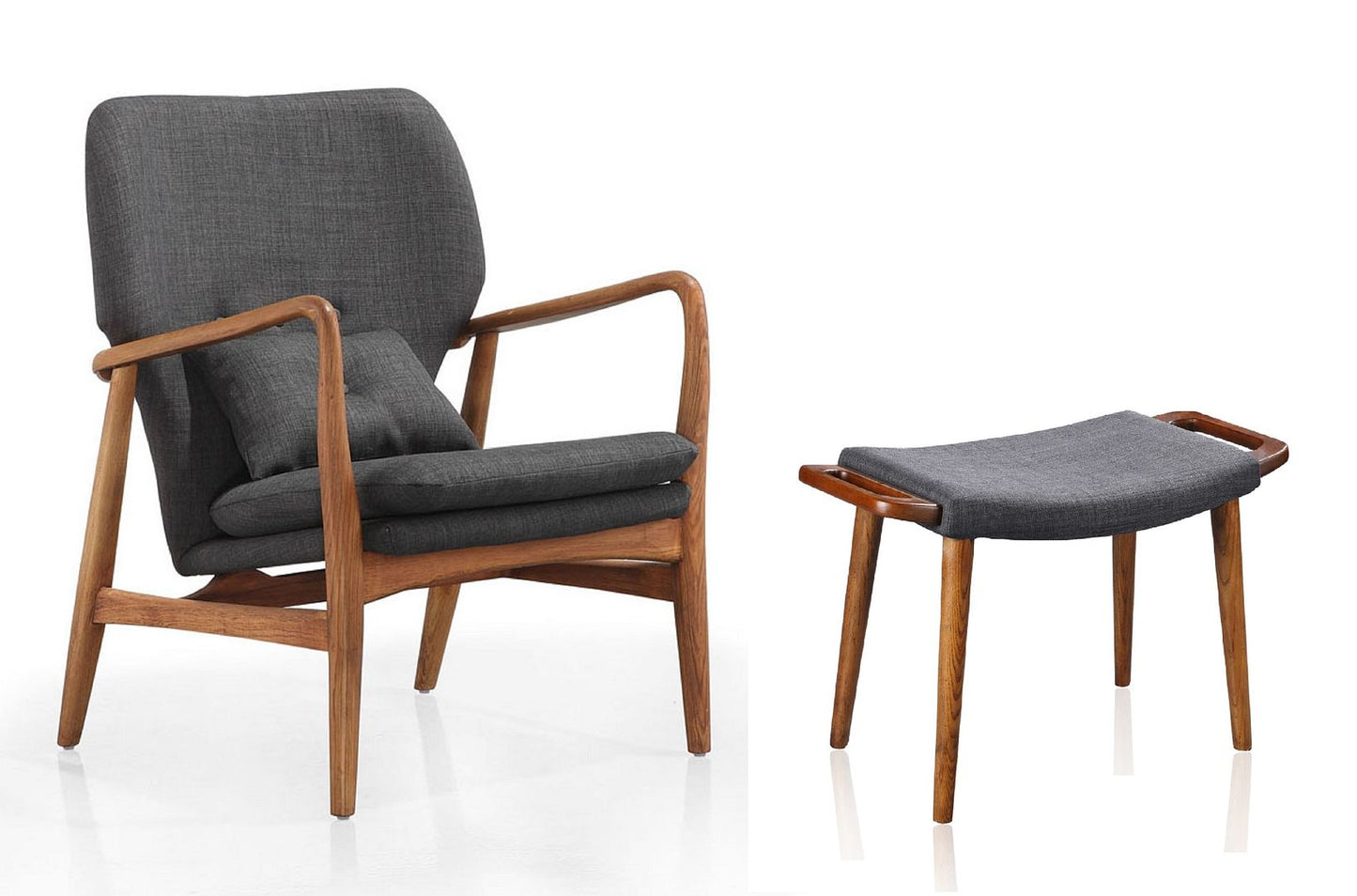 Manhattan Comfort Bradley Accent Chair and Ottoman