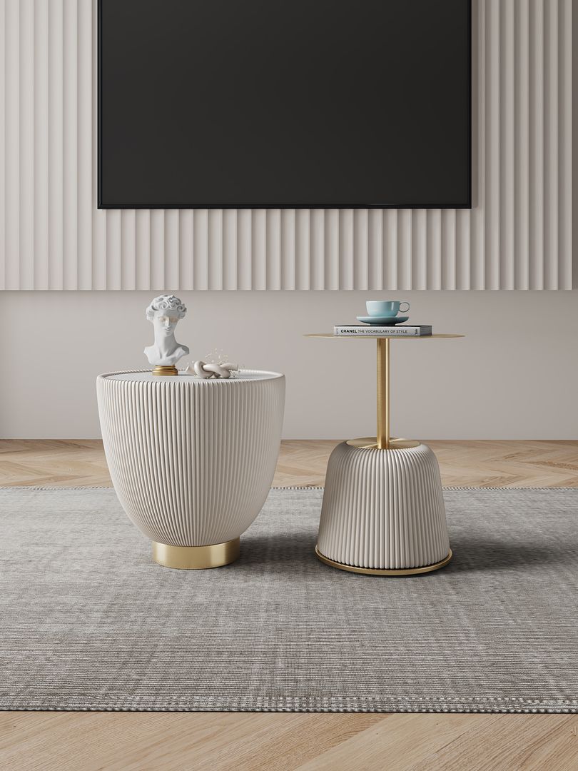 Manhattan Comfort Anderson End Table 1.0 and End Table 2.0 - Set of 2