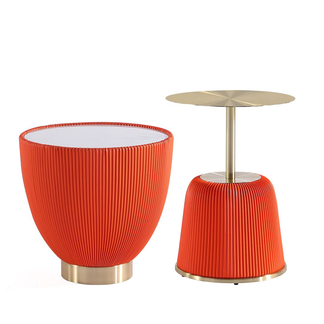 Manhattan Comfort Anderson End Table 1.0 and End Table 2.0 - Set of 2