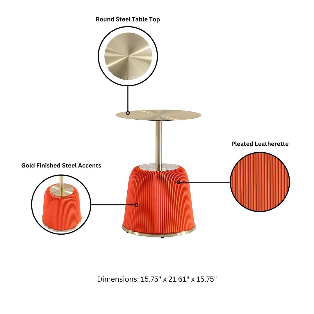 Manhattan Comfort Anderson End Table 1.0 and End Table 2.0 - Set of 2