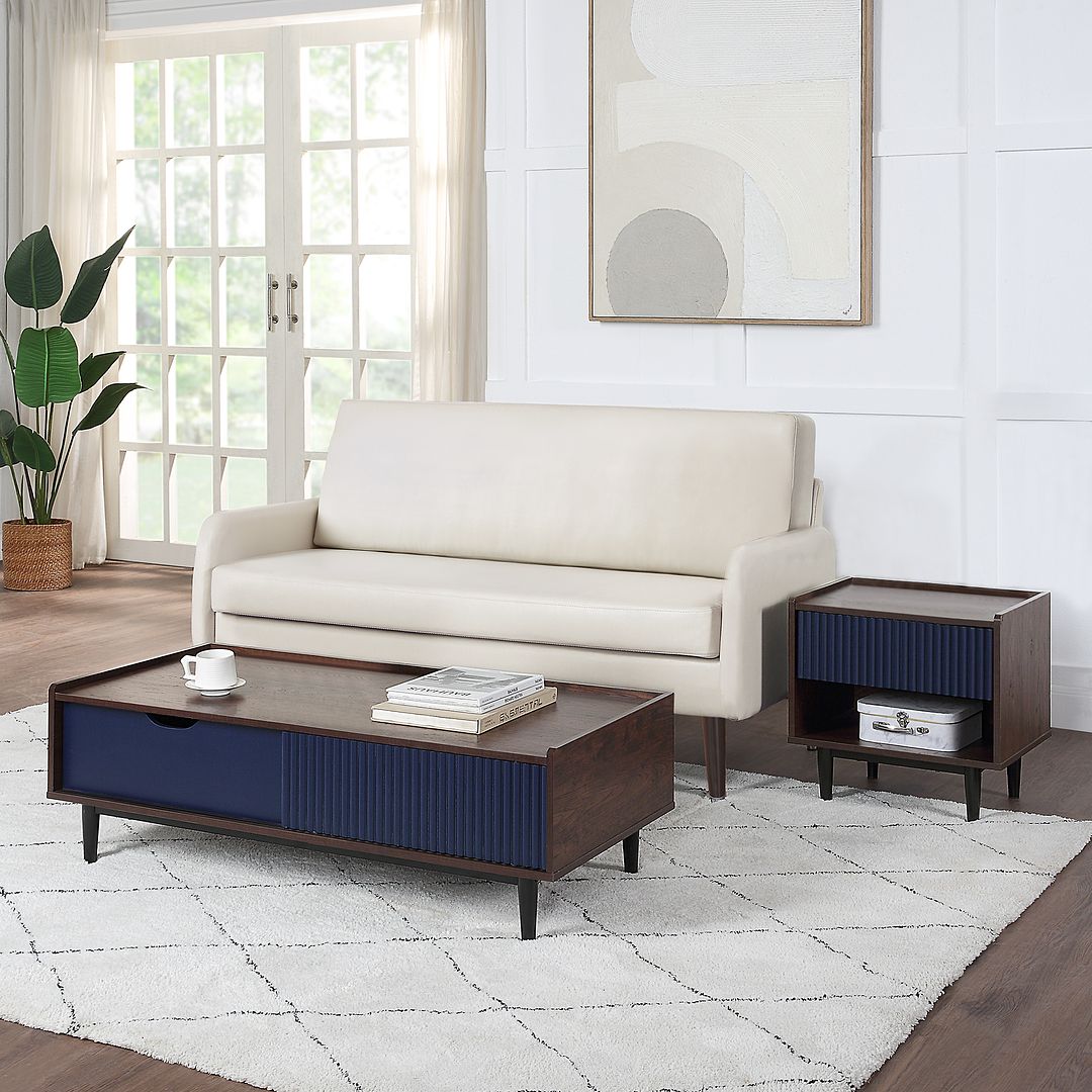 Manhattan Comfort Duane End Table and Coffee Table