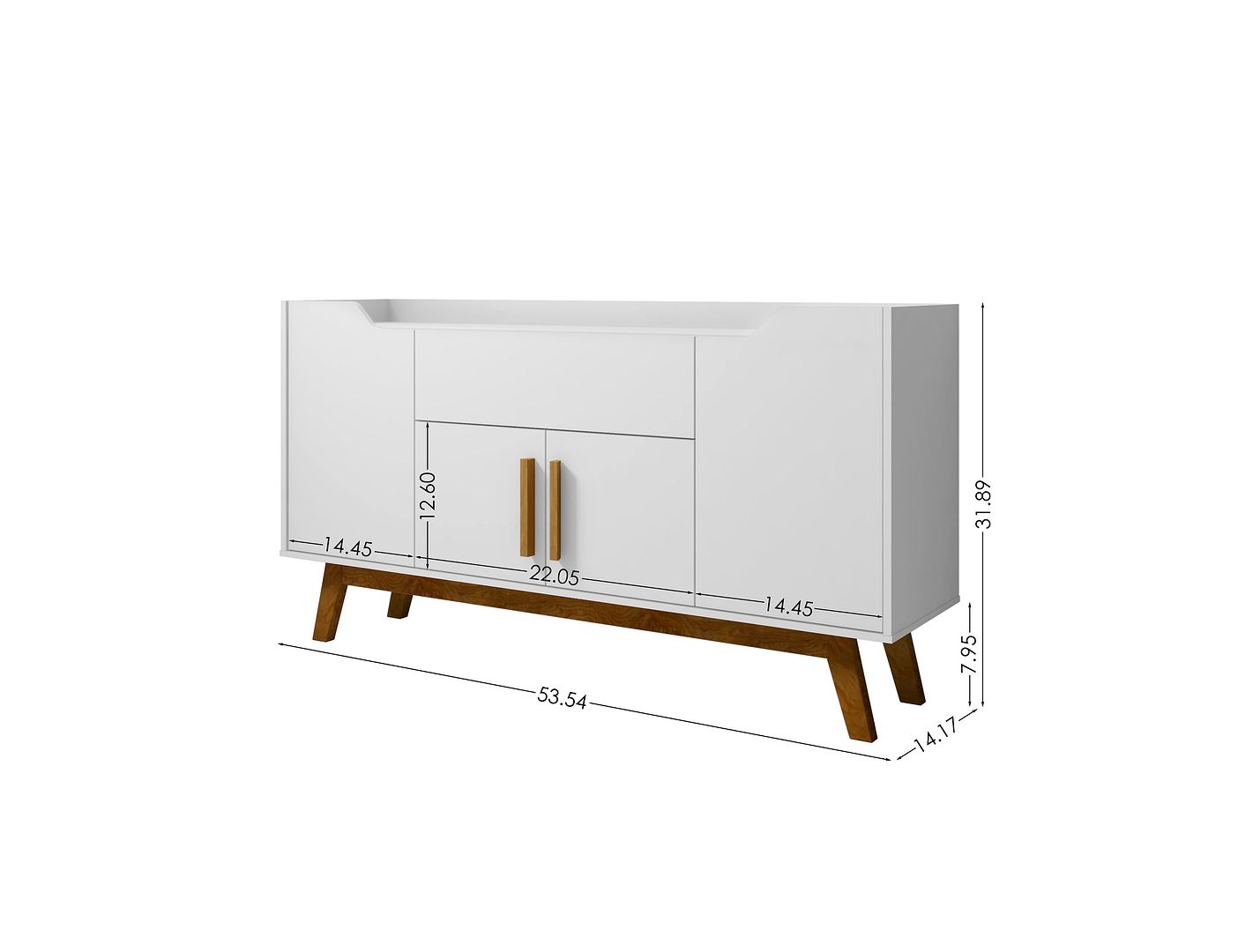 Manhattan Comfort Addie 53.54 Sideboard