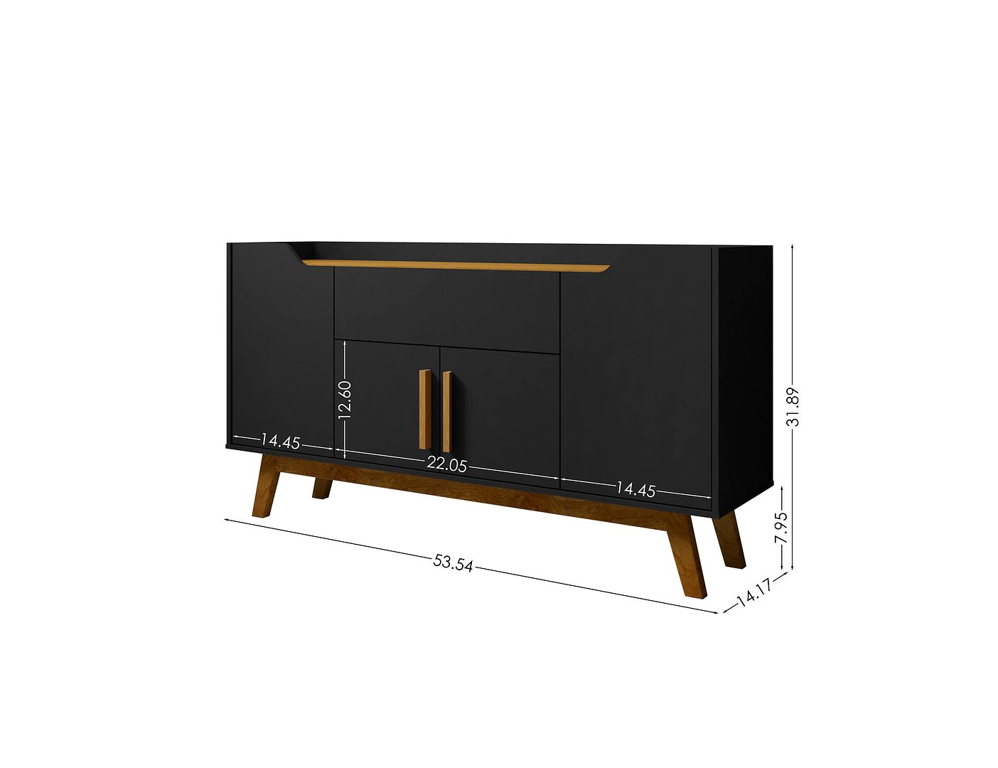 Manhattan Comfort Addie 53.54 Sideboard