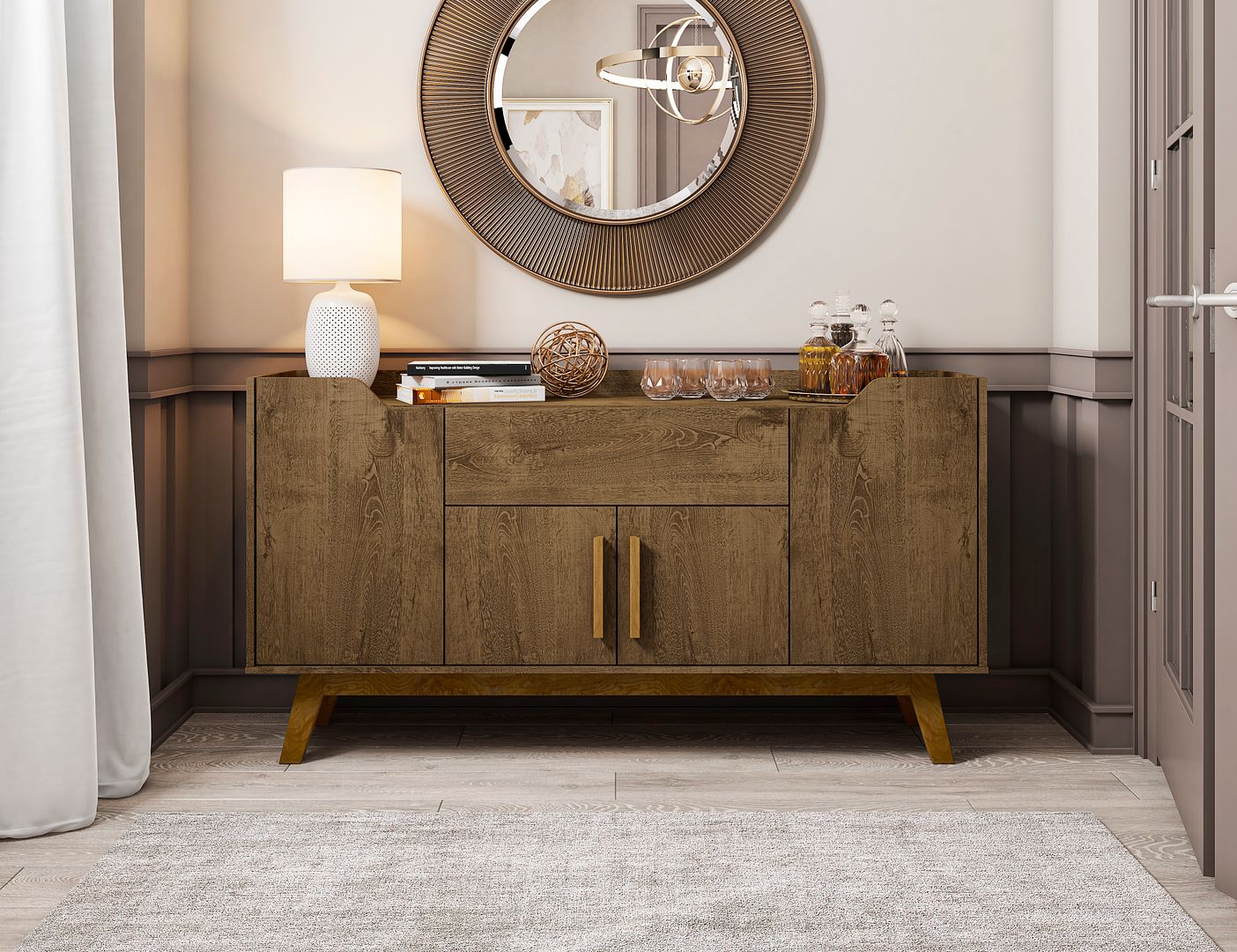 Manhattan Comfort Addie 53.54 Sideboard