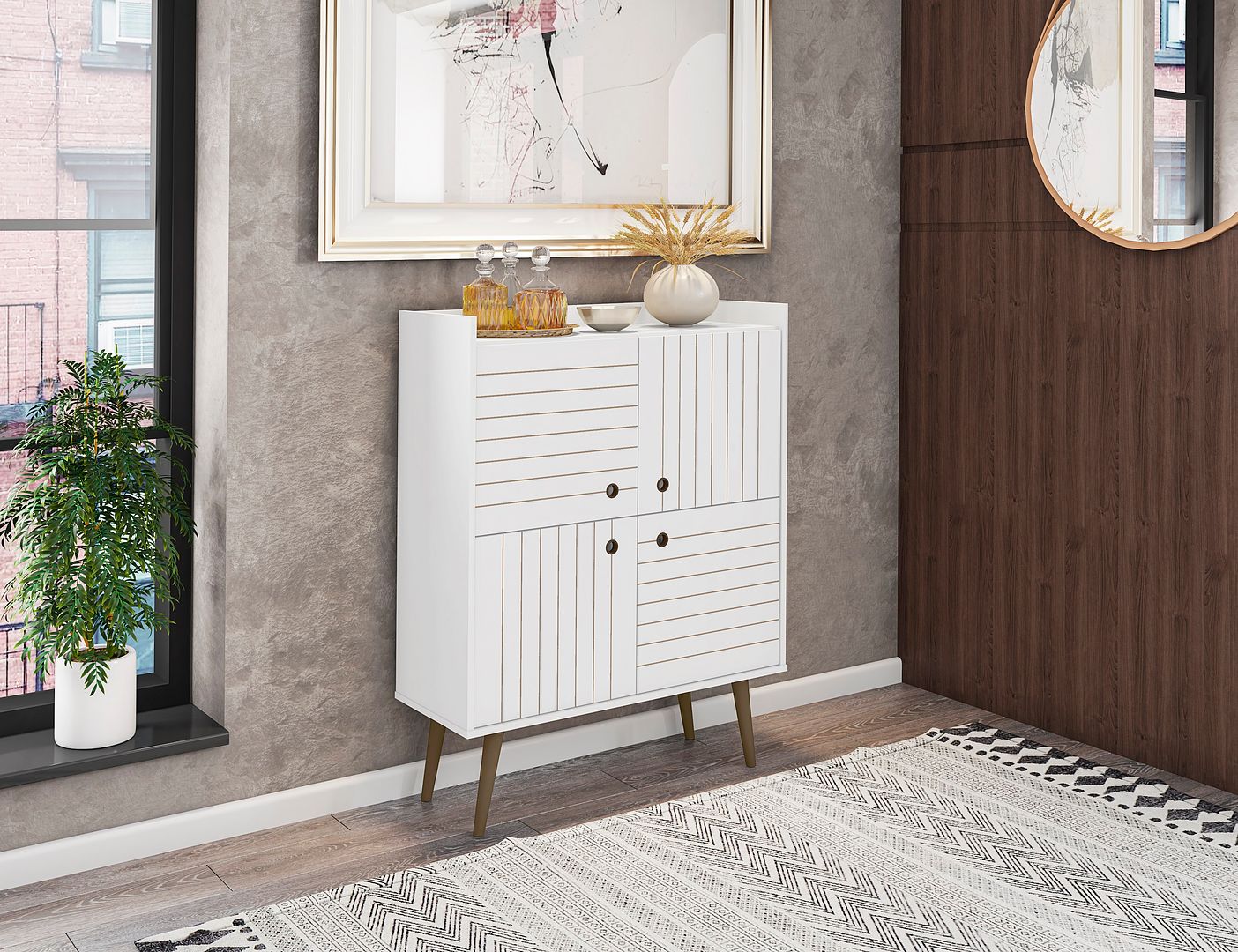 Manhattan Comfort Bogart Accent Cabinet