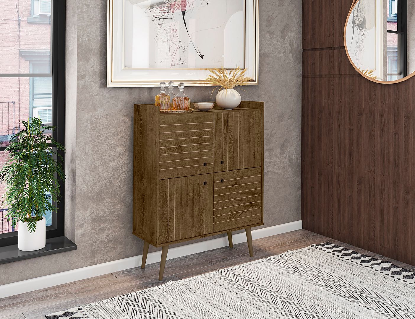 Manhattan Comfort Bogart Accent Cabinet