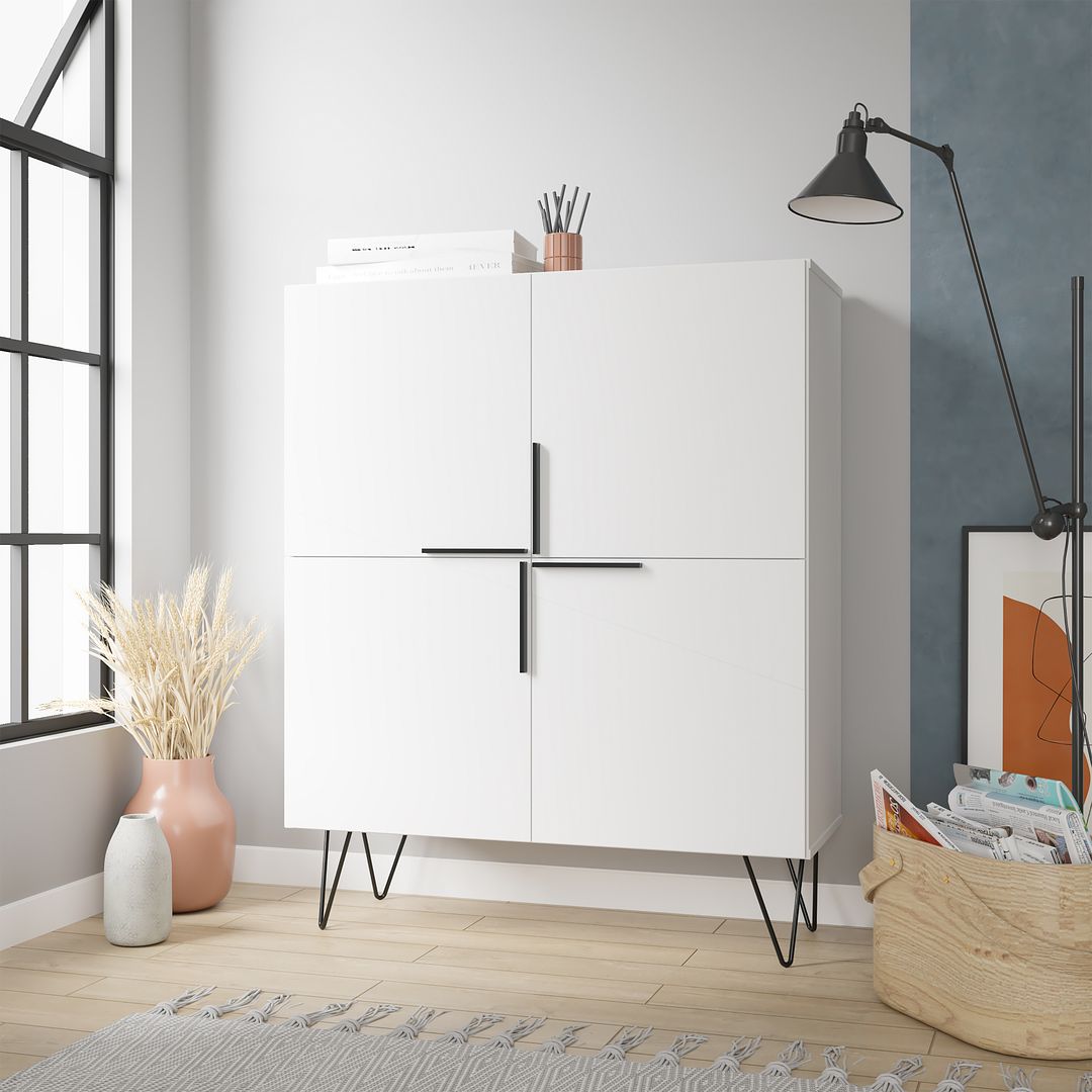 Manhattan Comfort Beekman 43.7 Low Cabinet