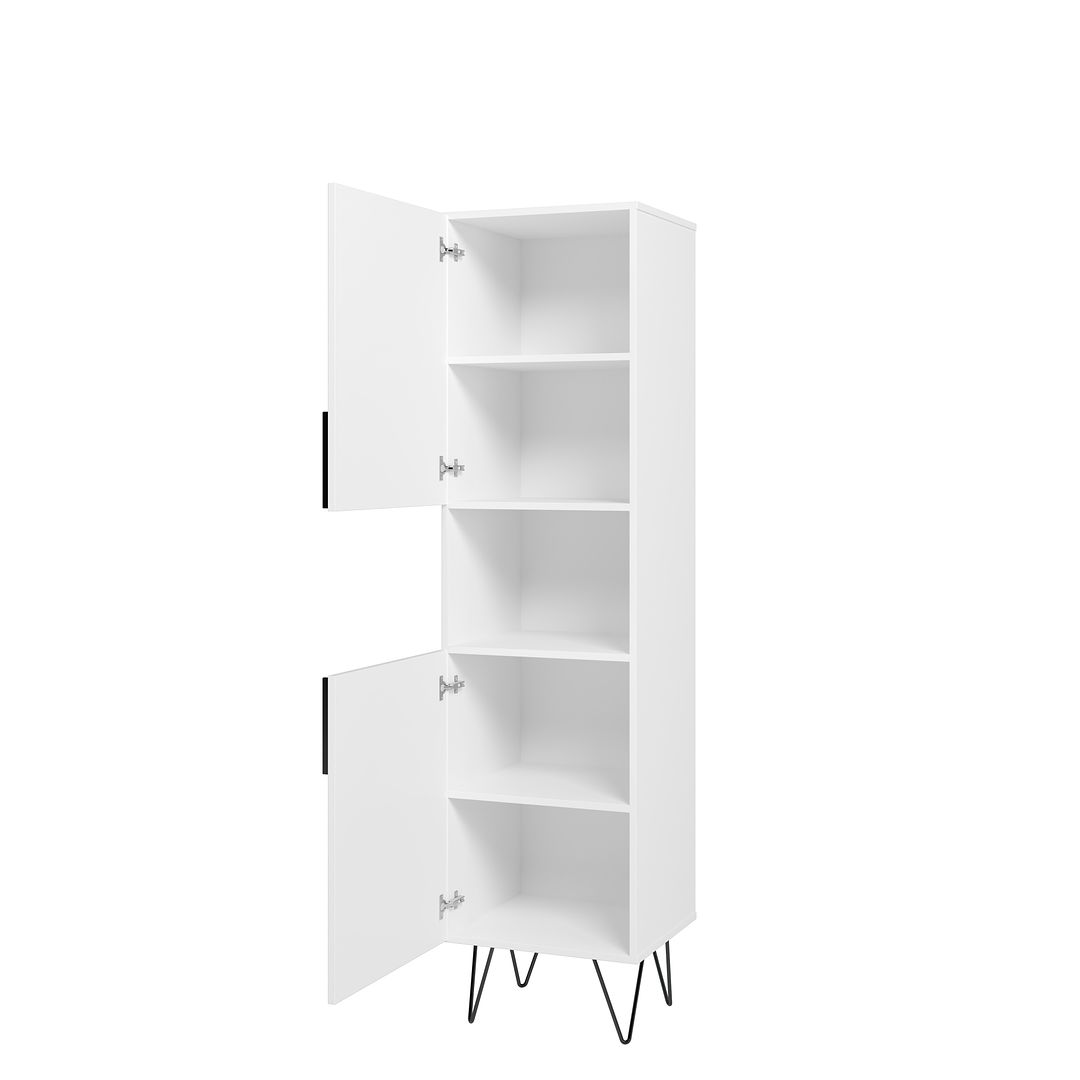 Manhattan Comfort Beekman 17.51 Narrow Bookcase Cabinet