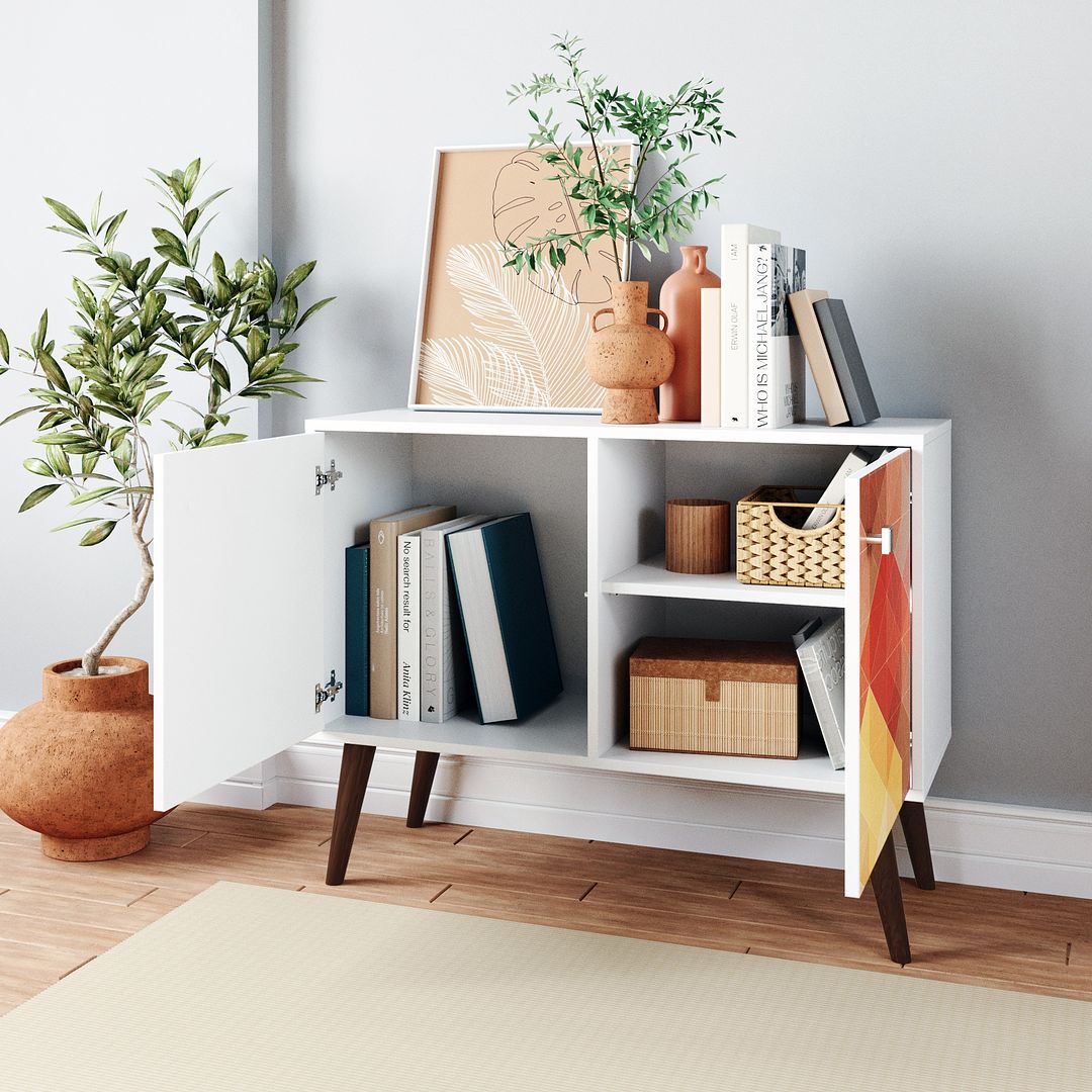 Manhattan Comfort Avesta Double Side Table. 2.0