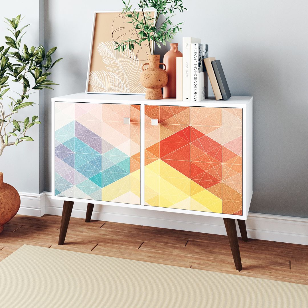 Manhattan Comfort Avesta Double Side Table. 2.0