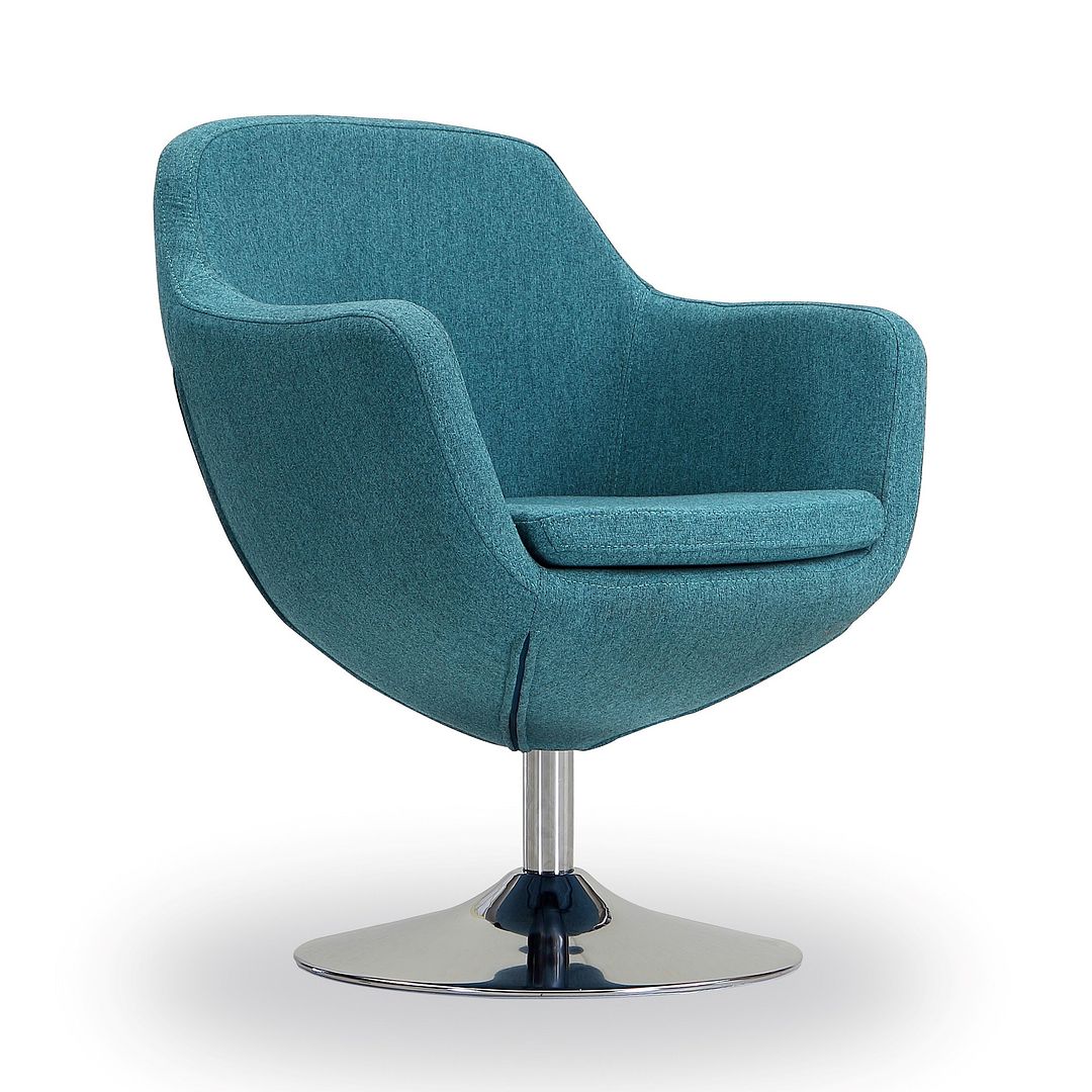 Manhattan Comfort Caisson Swivel Accent Chair