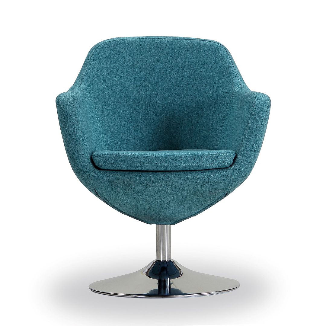 Manhattan Comfort Caisson Swivel Accent Chair