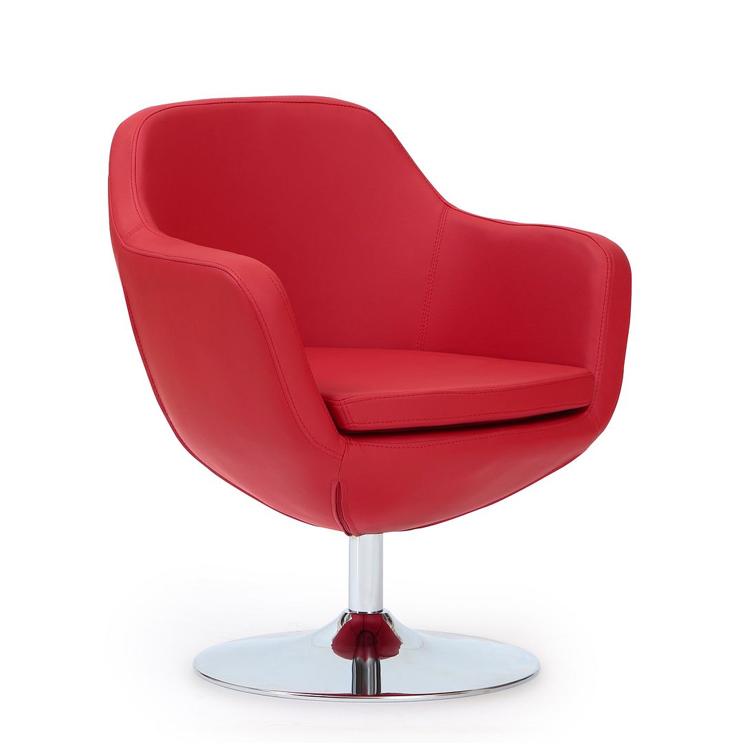 Manhattan Comfort Caisson Swivel Accent Chair