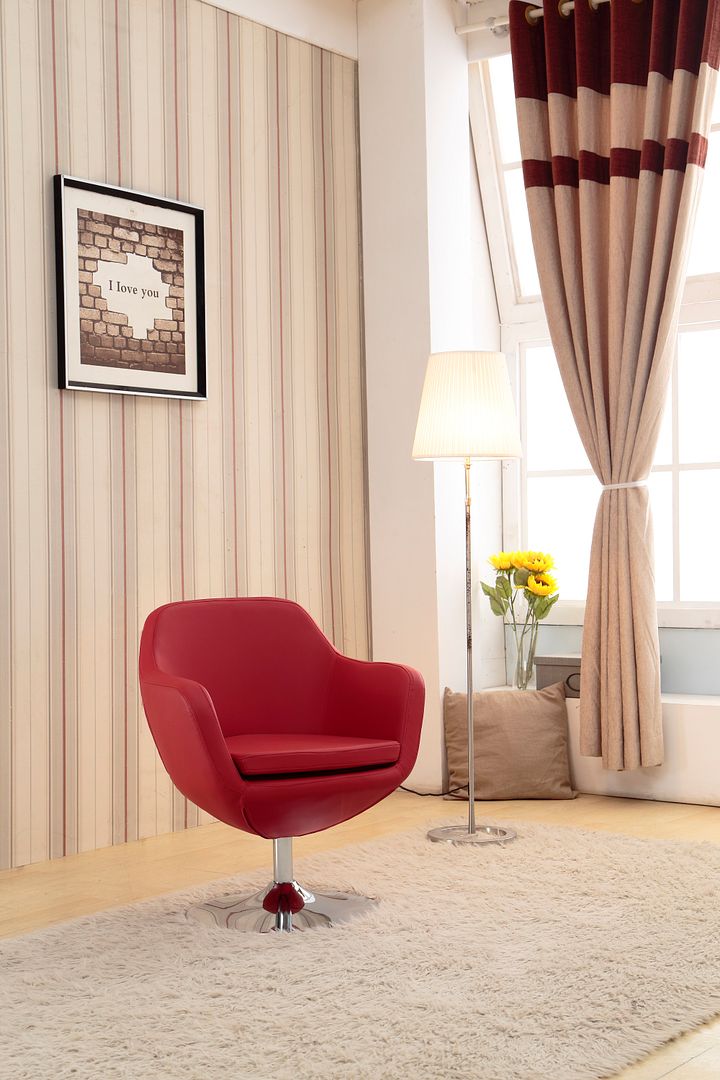 Manhattan Comfort Caisson Swivel Accent Chair