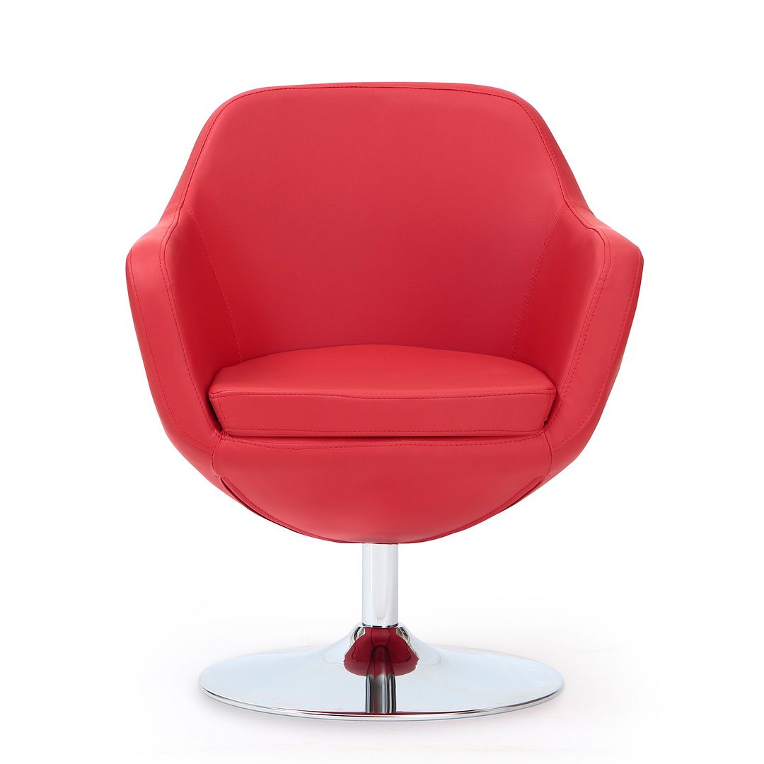 Manhattan Comfort Caisson Swivel Accent Chair