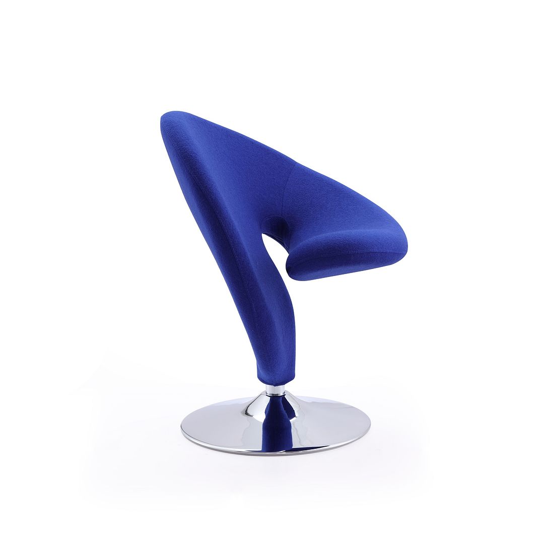 Manhattan Comfort Curl Swivel Accent Chair