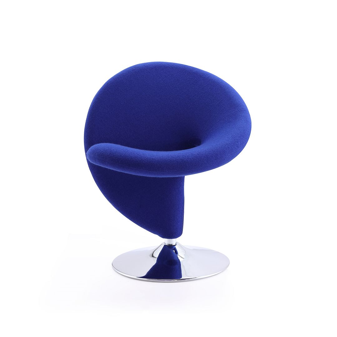 Manhattan Comfort Curl Swivel Accent Chair