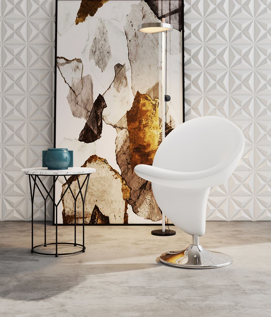 Manhattan Comfort Curl Swivel Accent Chair