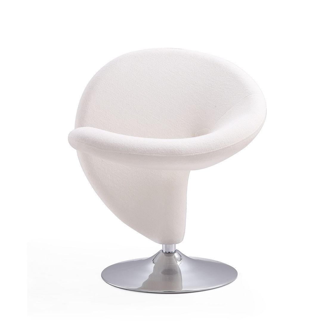 Manhattan Comfort Curl Swivel Accent Chair