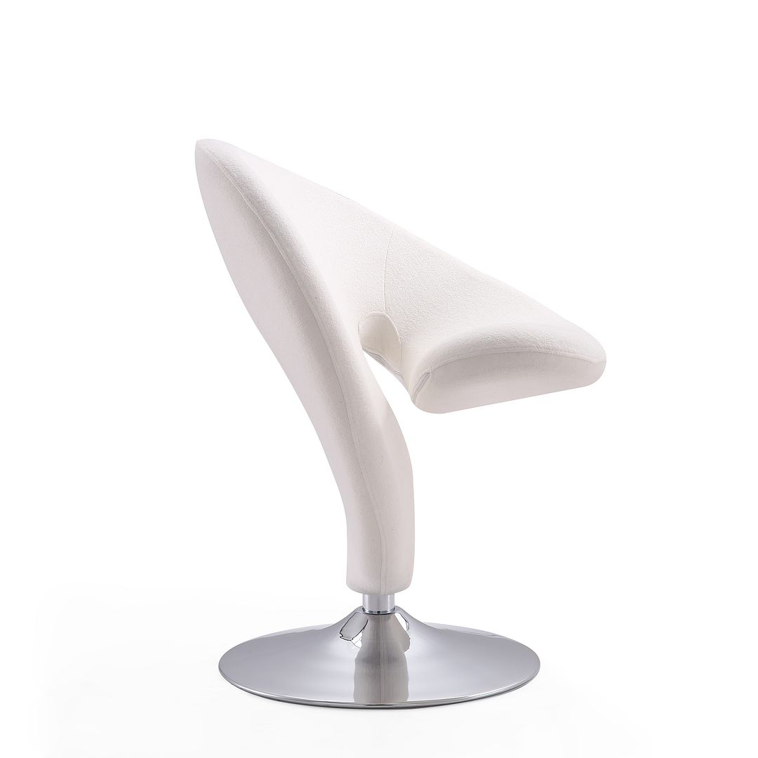 Manhattan Comfort Curl Swivel Accent Chair