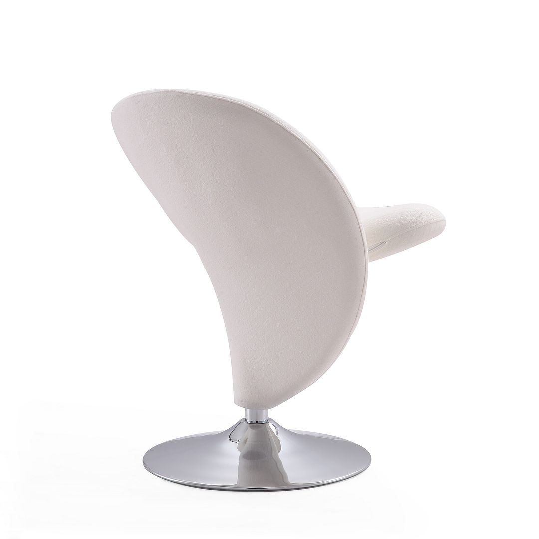 Manhattan Comfort Curl Swivel Accent Chair