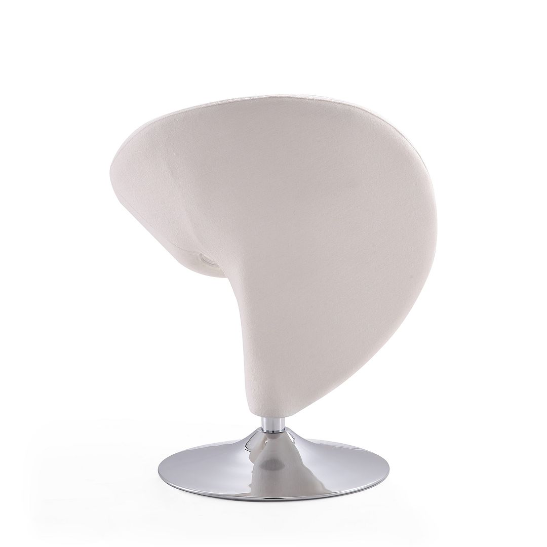 Manhattan Comfort Curl Swivel Accent Chair