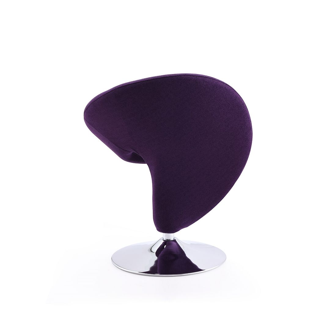 Manhattan Comfort Curl Swivel Accent Chair