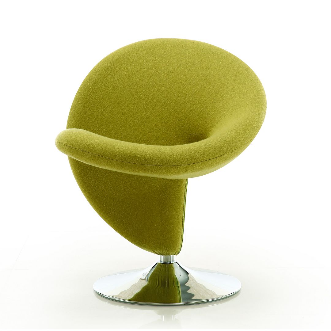 Manhattan Comfort Curl Swivel Accent Chair