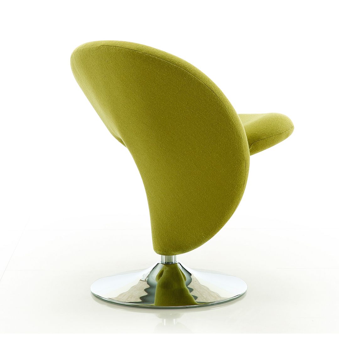 Manhattan Comfort Curl Swivel Accent Chair