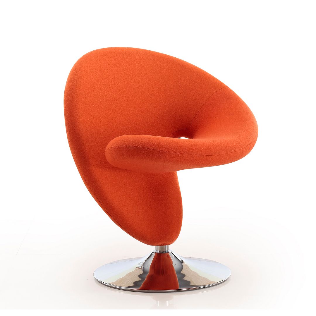 Manhattan Comfort Curl Swivel Accent Chair