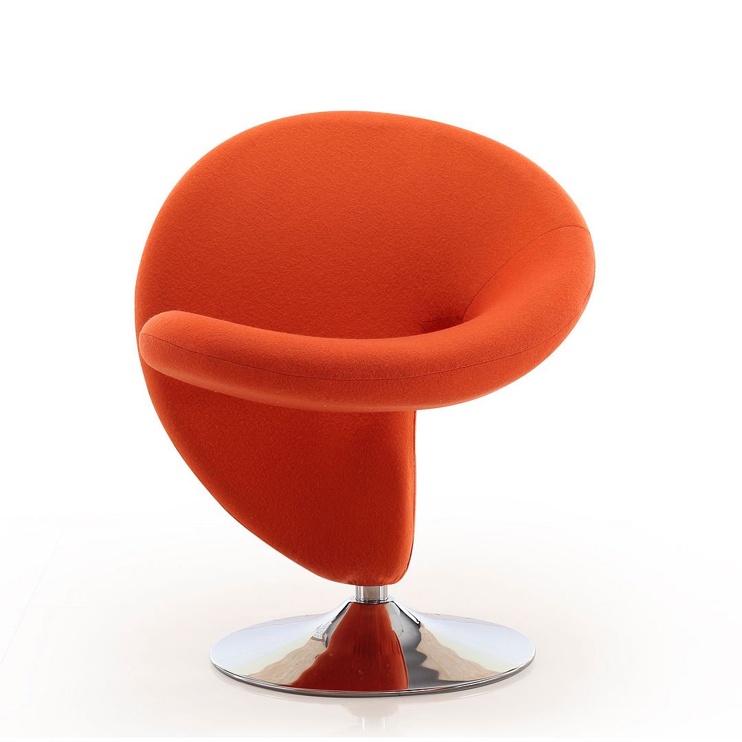Manhattan Comfort Curl Swivel Accent Chair