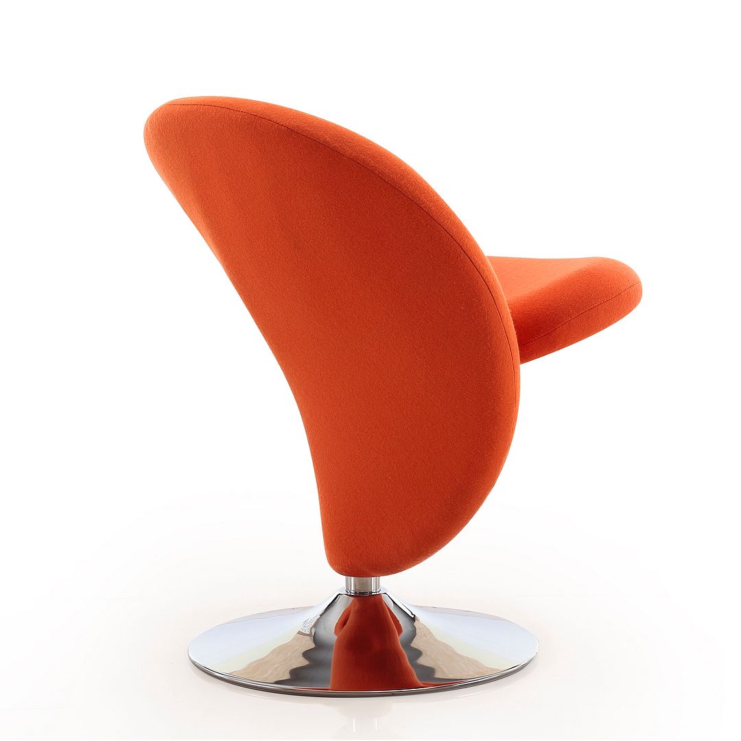 Manhattan Comfort Curl Swivel Accent Chair