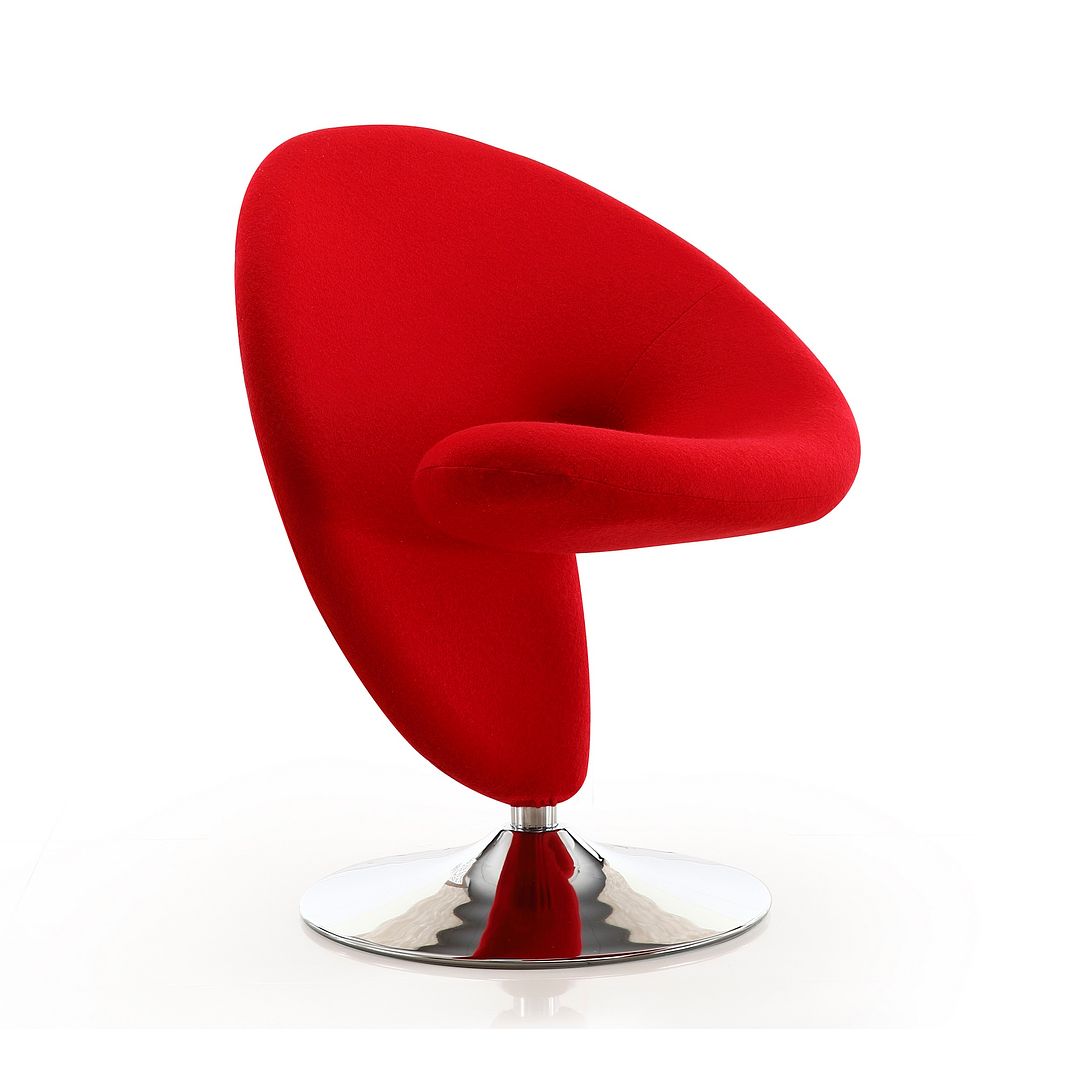 Manhattan Comfort Curl Swivel Accent Chair