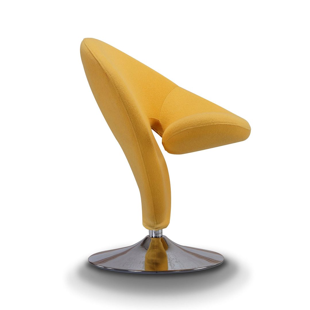 Manhattan Comfort Curl Swivel Accent Chair