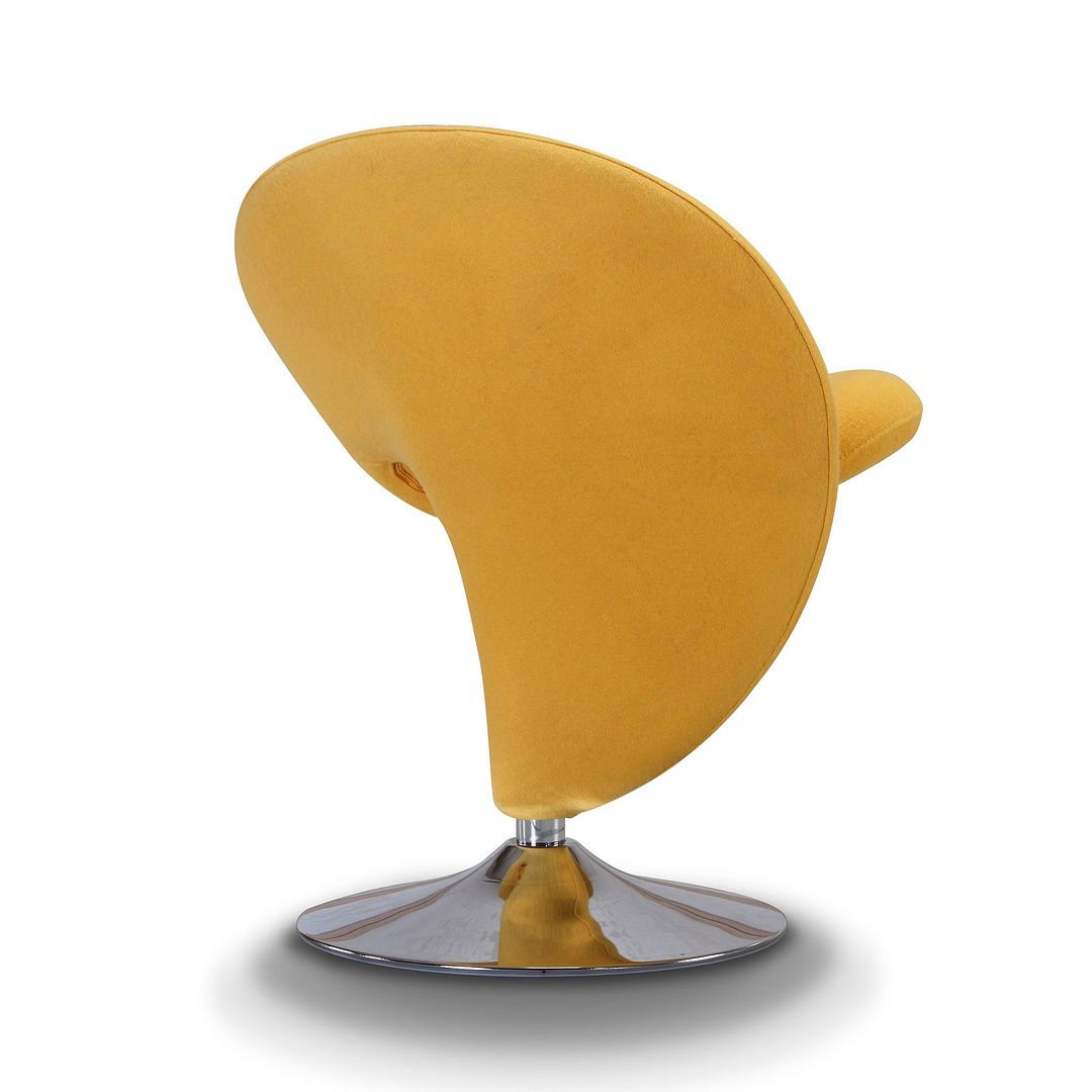 Manhattan Comfort Curl Swivel Accent Chair