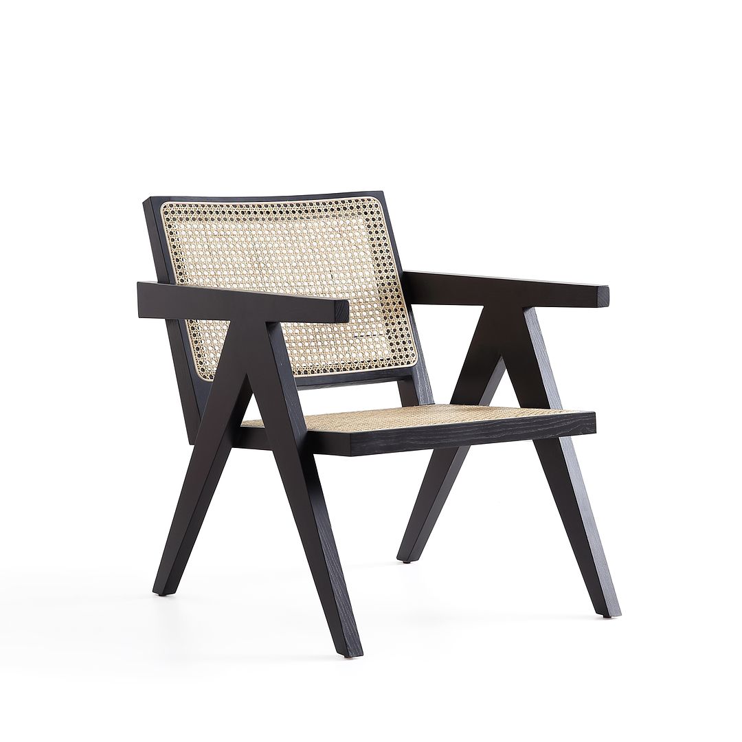 Manhattan Comfort Hamlet Cane Accent Chair