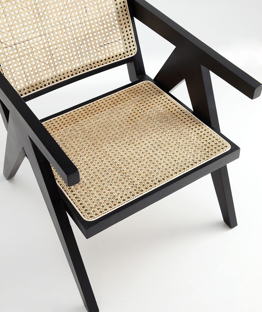 Manhattan Comfort Hamlet Cane Accent Chair